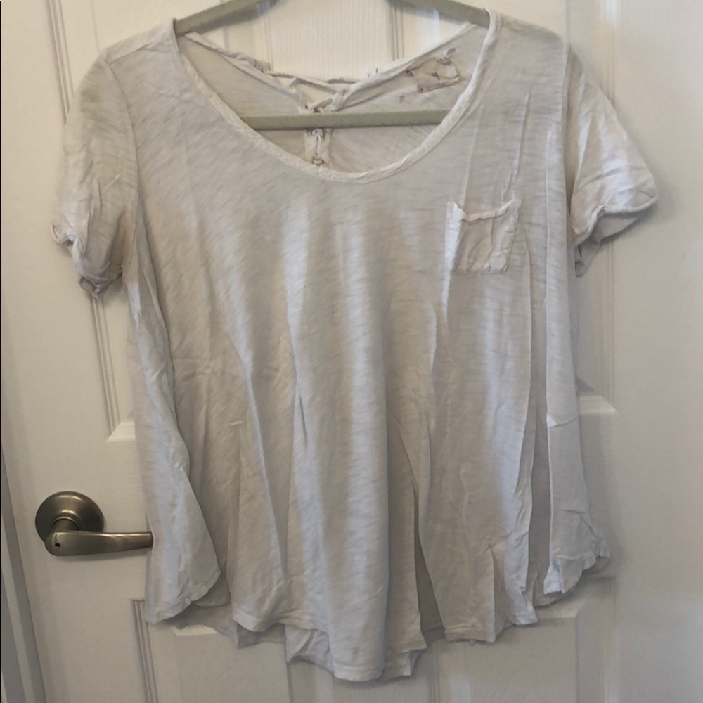 Flowy White Top